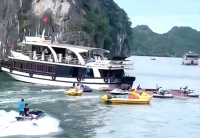 Hai tàu du lịch va chạm nhau trên vịnh Lan Hạ, một nữ du khách tử vong