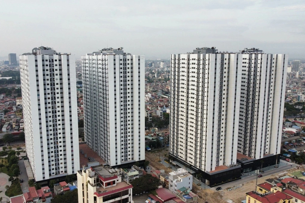 Một cụm tòa chung cư ở TP Hải Phòng