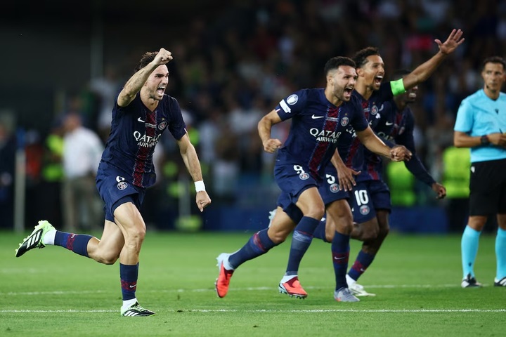  PSG giành Siêu cúp châu Âu