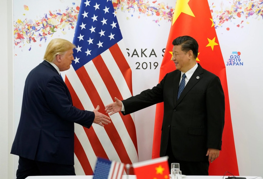 Tổng thống Mỹ Donald Trump và Chủ tịch Trung Quốc Tập Cận Bình trong cuộc gặp năm 2019.
