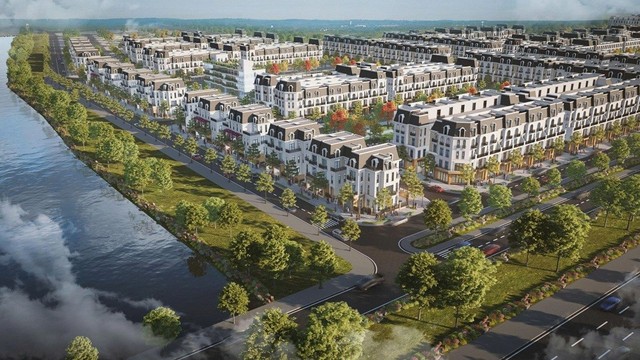  Phối cảnh Khu nhà ở xã hội Hoàng Huy Green River tại phường Thủy Nguyên.